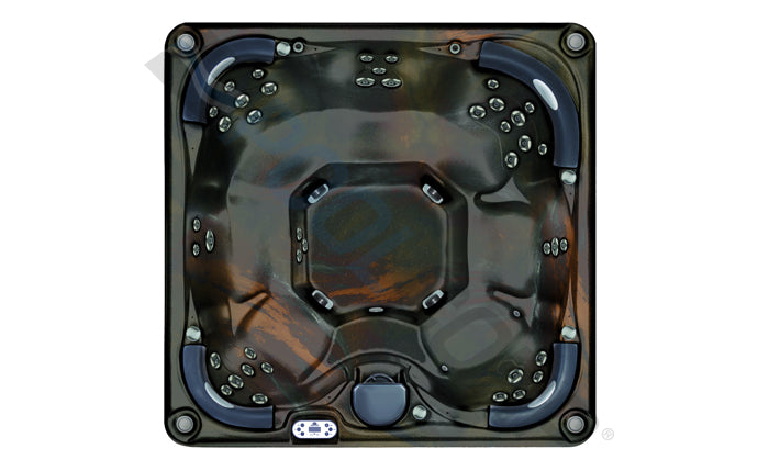 Equinox Spas EQ744B – Spa 7 places Canyon Bleu Nuit avec cabinet gris