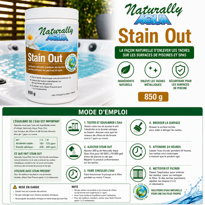 Stain Out – Éliminateur de taches minérales (850 g)