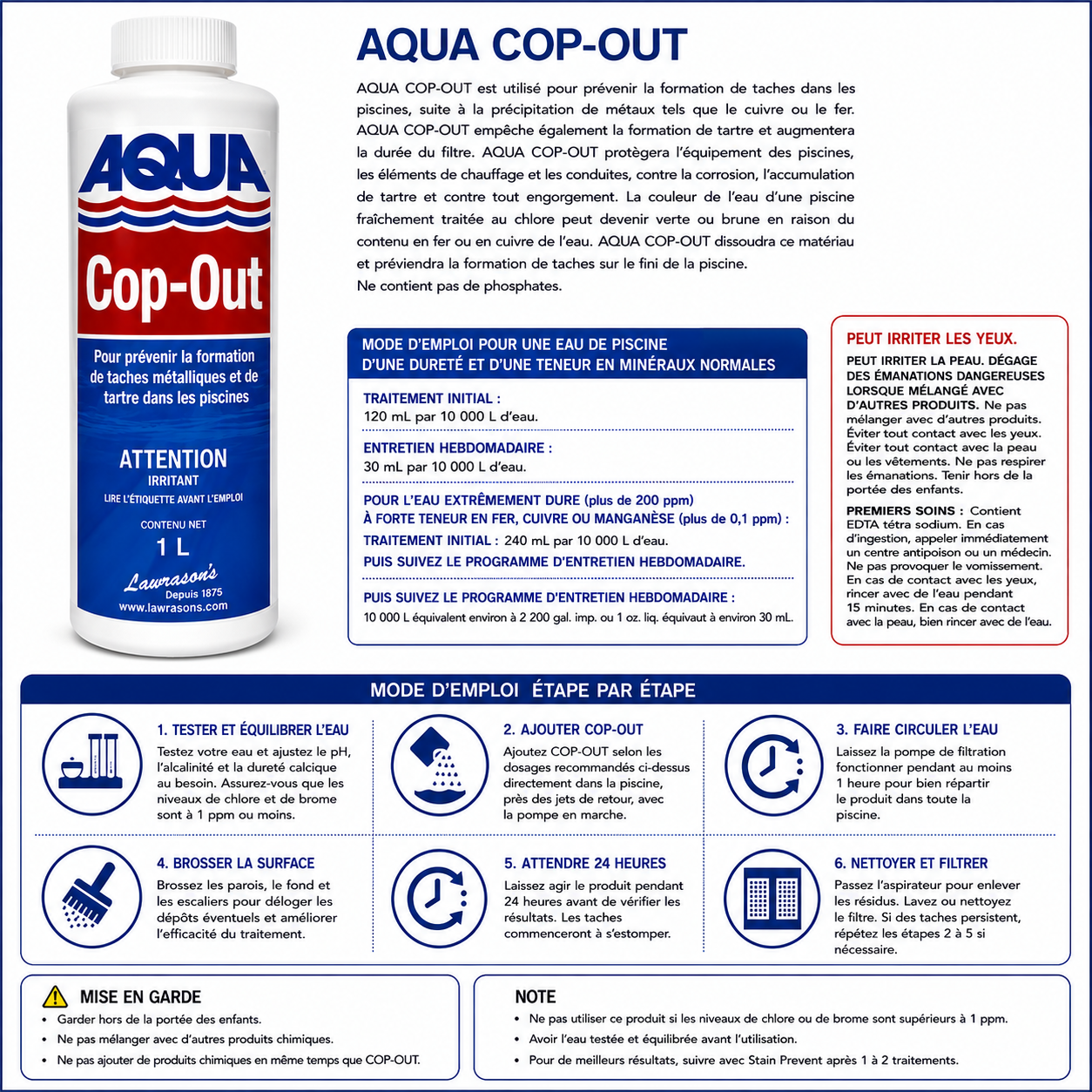 Cop Out – Séquestrant piscine | Aqua Fibre Innovation