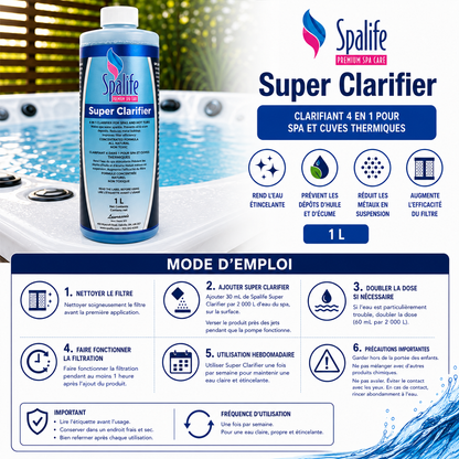 Spa Life Super Clarifier 1 L – Clarifiant pour spa
