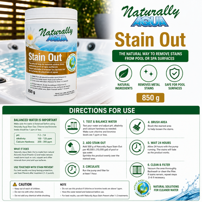 Stain Out – Éliminateur de taches minérales (850 g)