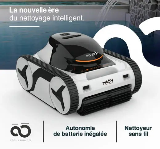 Robot piscine sans fil Moov InverX M60XC